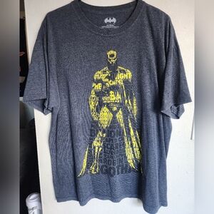 Batman Dark Knight T-shirt - Grey and Yellow